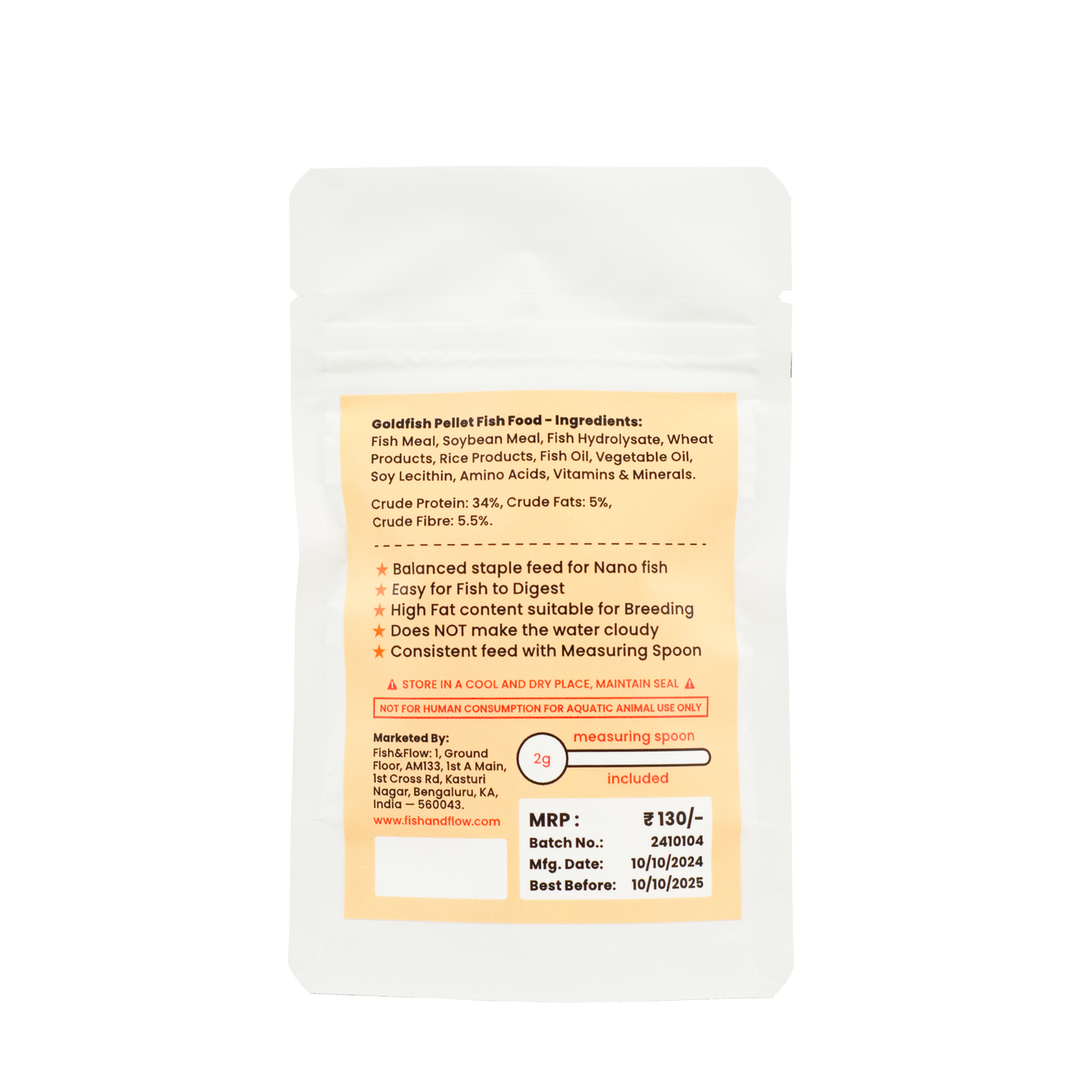 Goldfish Pellets 20g | 100g | Floating - 2mm Granules