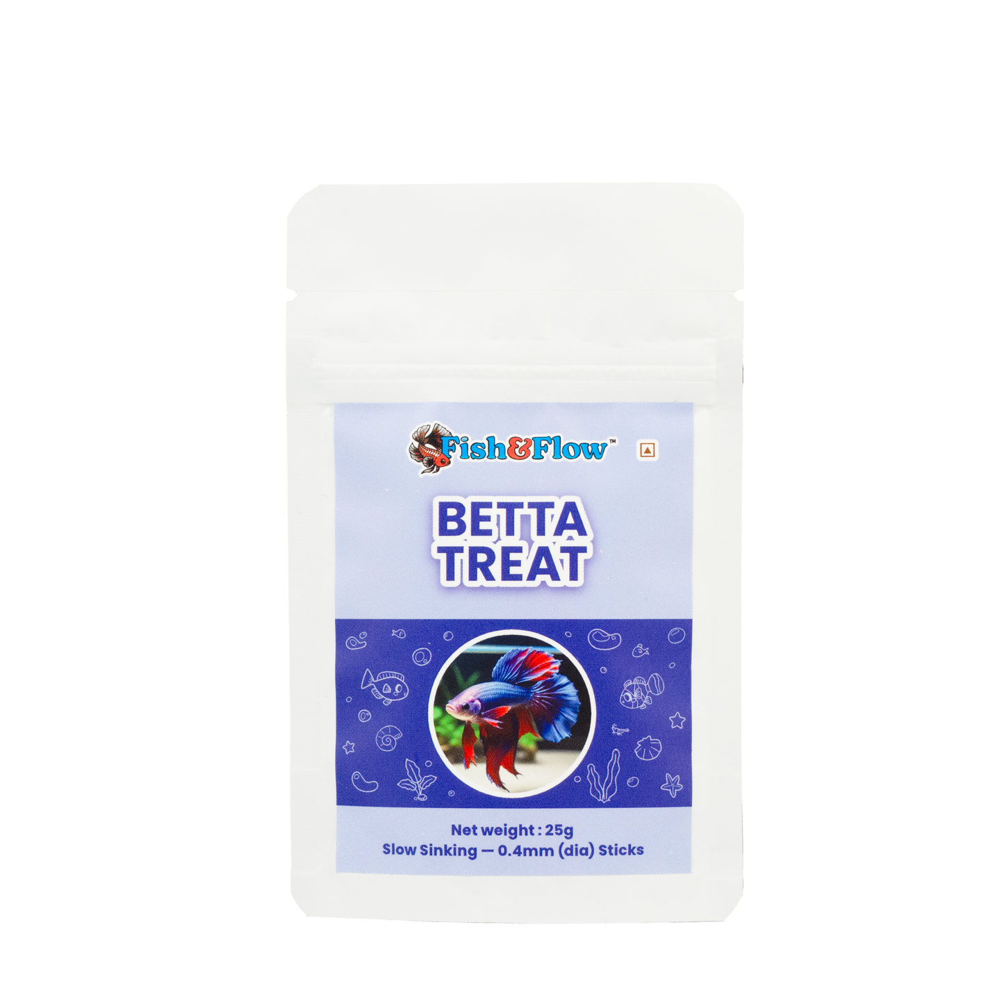 Betta Treat 25g | 100g | Slow Sinking - 0.4mm (dia) Sticks