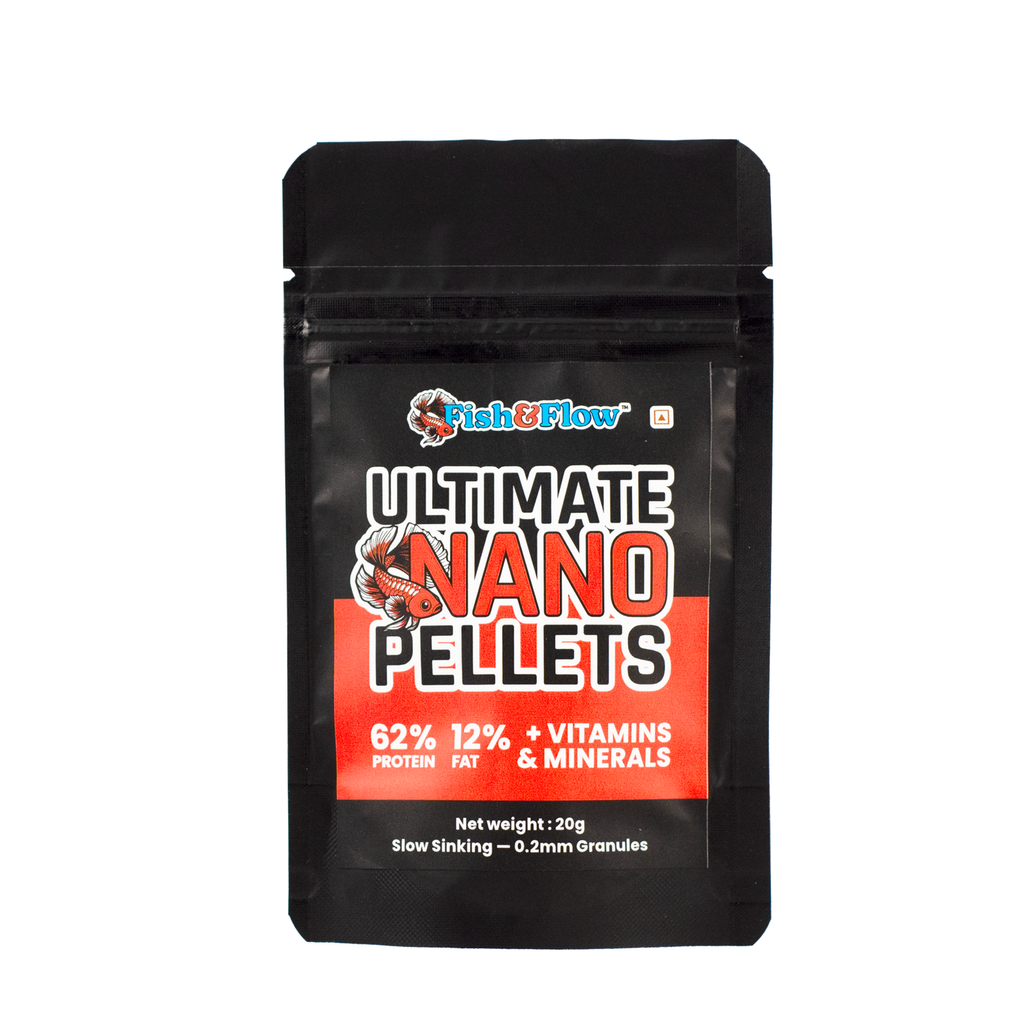 Ultimate Nano pellets 20g | 100g | Slow Sinking - 0.2mm Granules