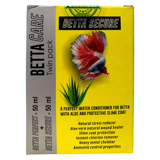 Aquatic Remedies Betta Care Twin Pack | Betta Perfect 50 ml + Betta Secure 50 ml | 100 ml | Pack of 2