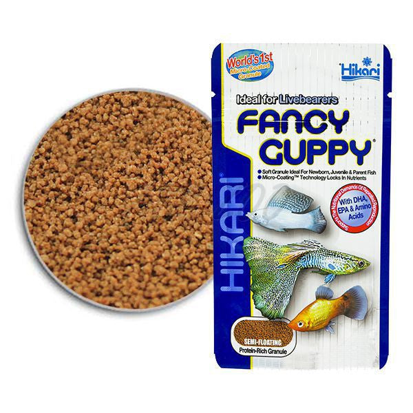 Hikari fancy 2024 guppy food