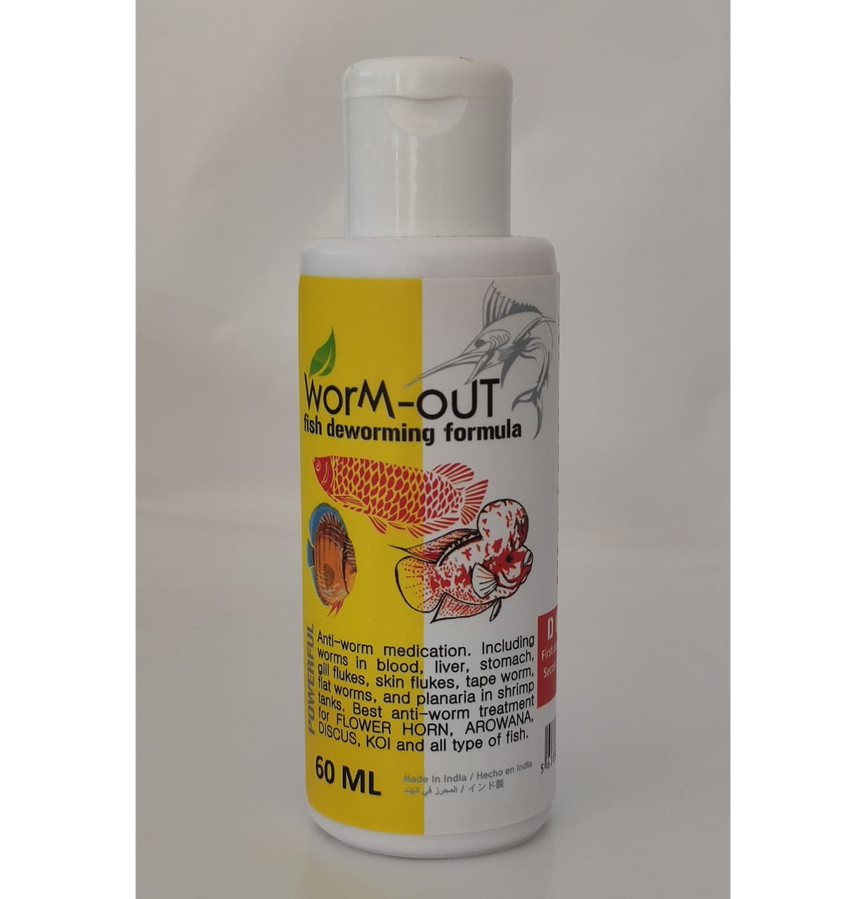 Aquatic Remedies Worm Out-d, For Aquarium Fish, Packaging Size: 60ml at Rs  266/bottle in Mumbai